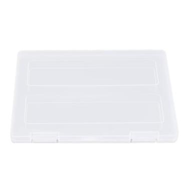 Imagem de Caixa de armazenamento de documentos transparente caixa de armazenamento de arquivo de plástico com bloqueio de fivela segura para escritório casa escola organização (irmão)