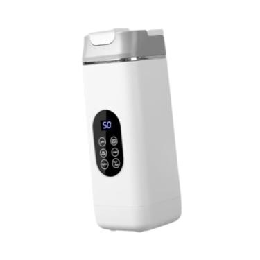 Imagem de MotiveTech Liquidificador portátil com copo para smoothies, recarregável, multifuncional, sem fio, ideal para viagens, escritório, academia e cozinha, Branco