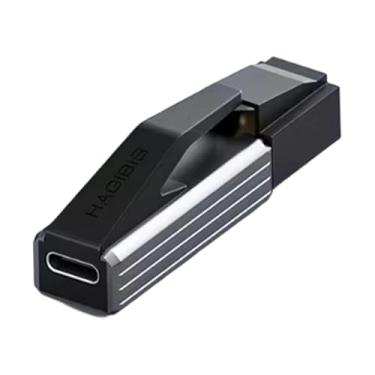 Imagem de Generic Adaptador de rede USB-C para Ethernet de alta velocidade, macho para USB-C, plug and play, ideal para reuniões, navegação, downloads e uploads.