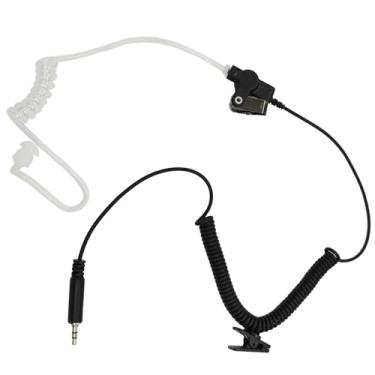 Imagem de Conector rosqueado de 3,5 mm para ouvir apenas arco fone de ouvido adaptador de tubo acústico polícia fone de ouvido fone de ouvido para Motorola Walkie Talkie rádio alto-falante microfone APX 800