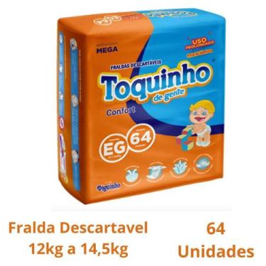 Imagem de Fralda Toquinho De Gente Confort Hiperpacotão Antivazamento - Diguinho