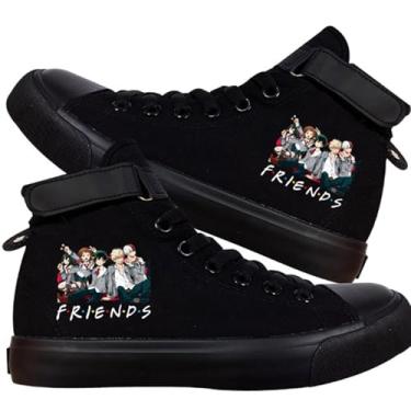 Imagem de Tênis de lona DHSPKN My Hero Academia Anime Deku Izuku Todoroki Cosplay Hip-Top, Anime 17, 8 US Women/6.5 US Men