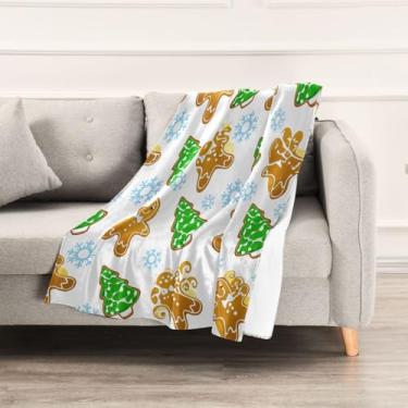 Imagem de Wassud Cobertores e mantas de Natal 152 cm x 228 cm Manta de árvore de Natal para sofá, cobertor quente aconchegante de lã de pelúcia para cama, sofá, cadeira, decoração de casa