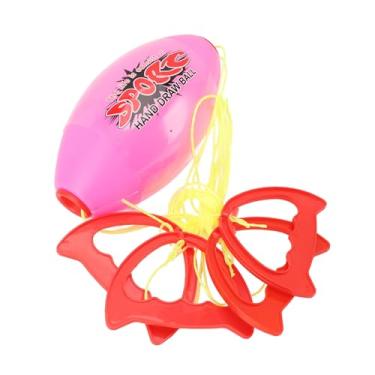 Imagem de ZJchao Conjunto de Jogo de Bola de Tração, Brinquedo Esportivo Interativo para Crianças e Adultos, Jogo Interno e Externo, Fortalece a Coordenação Parte Superior do Corpo, Rosa, 2 (Estilo plano)