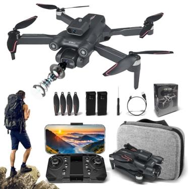 Imagem de Drone Profissional com Câmera 6K, Motor Sem Escovas, Design Dobrável Portátil, Controle por Gestos e App, 2 Baterias, Transmissão Wi-Fi em Tempo Real, para Iniciantes e Adultos