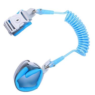 Imagem de Cryfokt Trela ​​da Criança Rotação de 360 ​​graus Ajustável Trela de Pulso de Segurança Infantil para Parques de Compras Mercearia 1 X Pulseira de Segurança Infantil