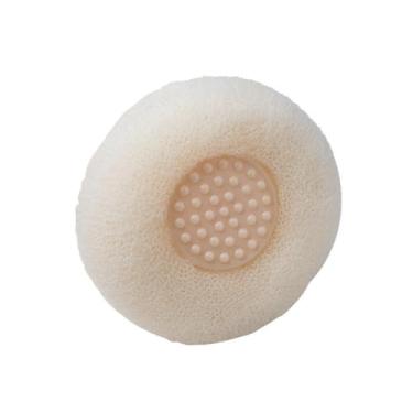 Imagem de Esfregão corporal macio com bola de banho marfim para chuveiro e banho diário confortável