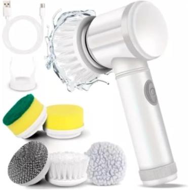 Imagem de Escova Lava Loucas Eletrica Limpeza Giratoria Cozinha