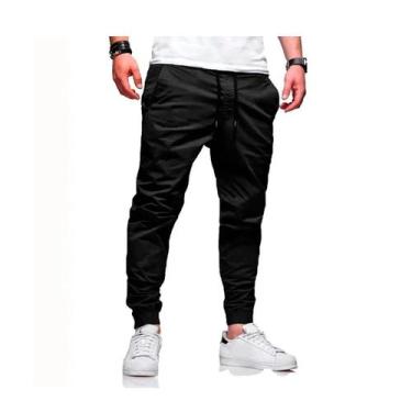 Imagem de Calça Cargo Jogger Masculina Com Punho Sarja Cores Diversos - DACAR, G