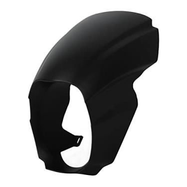 Imagem de aqxreight Capa de Farol de Motocicleta para FXBR FXBRS 2018-2021 Design Adequado para Maior Estabilidade e Redução de Resistência Ao Substituição da Tela de Passagem do Farol Em Preto Fosco (Preto