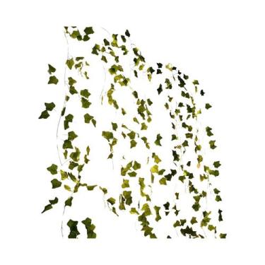 Imagem de Luzes De Cordão LED Em Forma De Folha Verde, Alimentadas Por Bateria, 