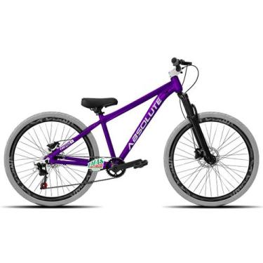 Imagem de Bicicleta Aro 26 Absolute Nero 5 Single Freio a Disco, Roxo 1