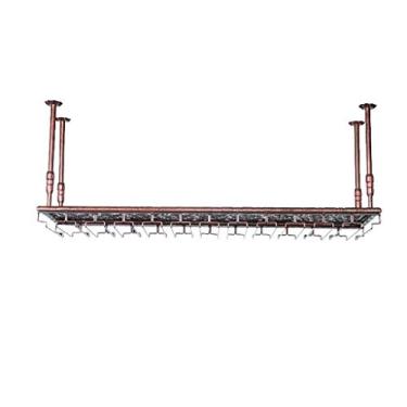 Imagem de SGeneE Rack de vinho com moldura de copo de vinho de teto de metal rack de vinho altura e espaçamento rack de copo de vinho multifuncional ajustável, rack de vinho adequado para restaurantes Ktv bares