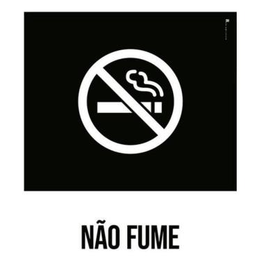 Imagem de Kit 3 Placas Desenho - Não Fume
