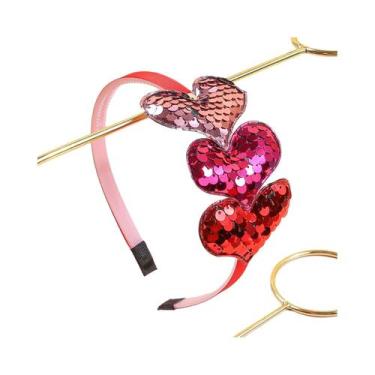 Imagem de Tiaras De Coração Com Lantejoulas Para Mulheres E Crianças, Acessórios