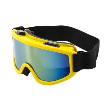 Imagem de Óculos De Esqui Com Lentes Coloridas E Armação Grande, Esponja Anticol