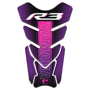Imagem de Protetor De Tanque Adesivo Moto Yamaha R3 Cor Roxo