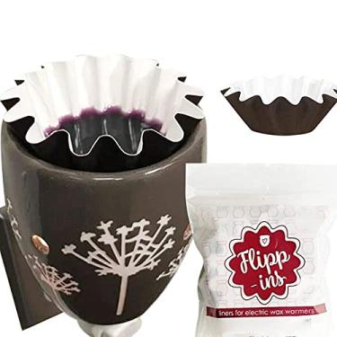 Imagem de Forros de cupcake, bandeja reutilizável para aquecer cera, copo de papel brioche floret pequeno em marrom escuro, envoltórios de muffin padrão de brioche rodado, copo de papel revestido à prova de