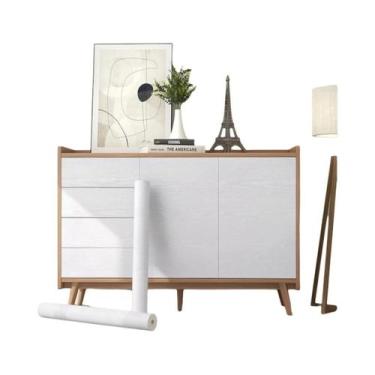 Imagem de Papel De Parede PVC Com Textura De Madeira De 55cm, Impermeável E Auto