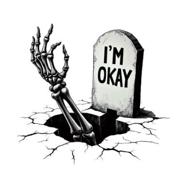 Imagem de Adesivos de parede Halloween Skull Tombstone PVC 29,5 x 29,5 cm - yiwe