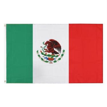 Imagem de Bandeira Nacional do México 150x90cm 100% poliéster durável - Yiweisai