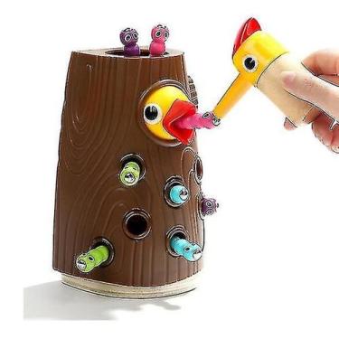 Imagem de Jogo Toy Montessori Magnetic Worm para criança de 2 anos - Gloome Stor