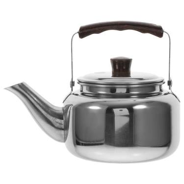 Imagem de Bule de chá STOBAZA Whistling 1,5 L para fogão em aço inoxidável prate