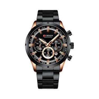 Imagem de Relógio De Luxo Masculino CURREN, Relógio De Pulso Esportivo Em Aço In