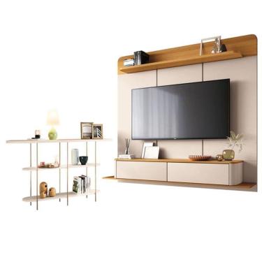 Imagem de Home Suspenso Galax Cinamomo Off White E Aparador Infinity Off White- Hb Móveis