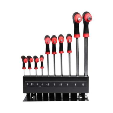 Imagem de Conjunto De Chaves Hexagonais Longas Profissionais Codificadas Por Cor