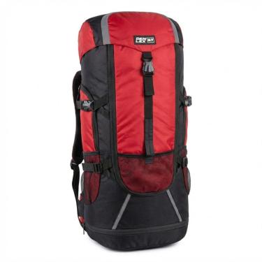 Imagem de Mochila Cargueira Trilha Camping 70L Resistente Vermelha Escoteiros Denlex-Unissex