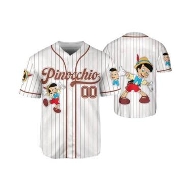 Imagem de Camiseta Infantil Disney Pinóquio, Camiseta De Beisebol, Roupa Para Co