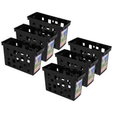 Imagem de Kit 6 Caixa Arquivo Dello Pastas Suspensa Documentos Multiuso - Delo