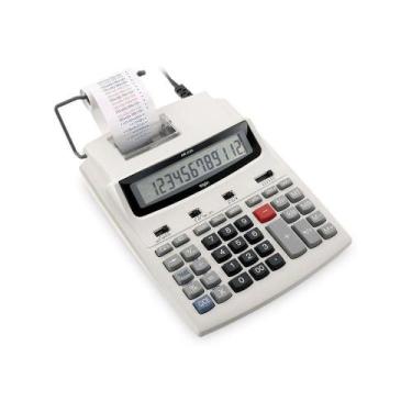 Imagem de Calculadora De Mesa Bicolor 6125 12 Dígitos Função Correção Visor LCD 