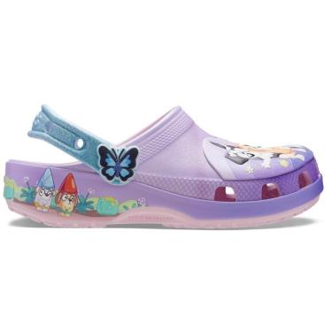 Imagem de Sandália Crocs Bluey Multi Pink Classic Clog T Multi-Unissex