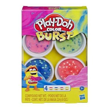 Imagem de Massinha Play Doh Color Burst Original - Hasbro E6966, Vermelho