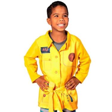 Imagem de Fantasia DAP Infantil Capa Amarela Detetive Max, Amarelo, P 2 - 4