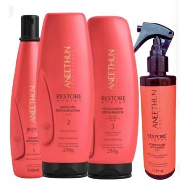 Imagem de Restore System Aneethun Kit Home Care Completo - 4 Produtos - aneethum
