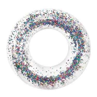 Imagem de Boia Inflavel Com Glitter Para Piscina Mor