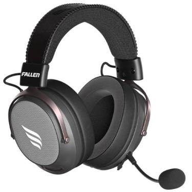 Imagem de Headset Gamer Fallen Morcego Pro Black, Wireless/Bluetooth, 7.1 Virtua