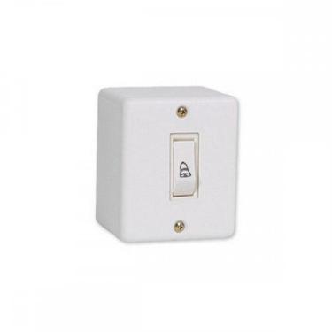 Imagem de Sistema Box Ilumi 6A. Branco Pulsador 1 Tecla Campainha - 6313