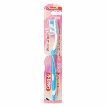 Imagem de Escova de Dente com Limpador de Lingua e Bochecha Clean B COR:AZUL - C