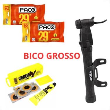 Imagem de Kit Ferramentas Para Bicicleta Câmara Aro 29 Bico Fino Bico Grosso Com