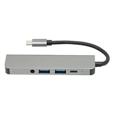 Imagem de Expansor de porta USB, ABS liga de alumínio USB C Hub tipo C para áudio PD para teclado para mouse