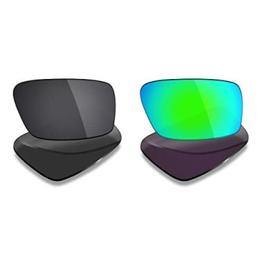Imagem de 2 pares de lentes polarizadas de substituição da Mryok para óculos de sol Oakley Twitch – Opções