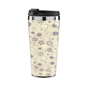 Imagem de Copo Térmico Personalizado Gatos Fofos