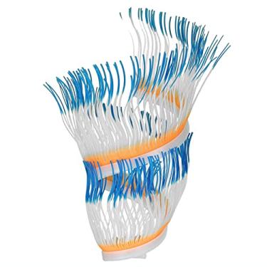 Imagem de GLOGLOW Decoração de enfeite de aquário, decoração de anêmona marinha, planta artificial brilhante para aquário de peixes marinhos