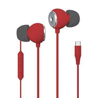 Imagem de Fones de ouvido USB-C UltraBuds de alta fidelidade, vermelho