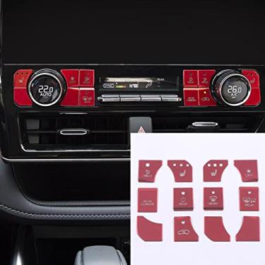 Imagem de Xodouhi Para Toyota Highlander 2020 2021 2022 botões capas adesivos botão de interruptor porta interna moldura de vidro liga de alumínio decoração de interiores