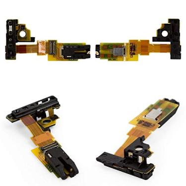 Imagem de Peças de reparo de cabo flexível compatíveis com Sony C5502 M36h Xperia ZR, C5503 M36i Xperia ZR, (conector de fone de ouvido, com sensor de proximidade, com componentes)